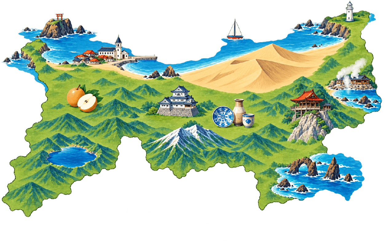 鳥取景點地圖